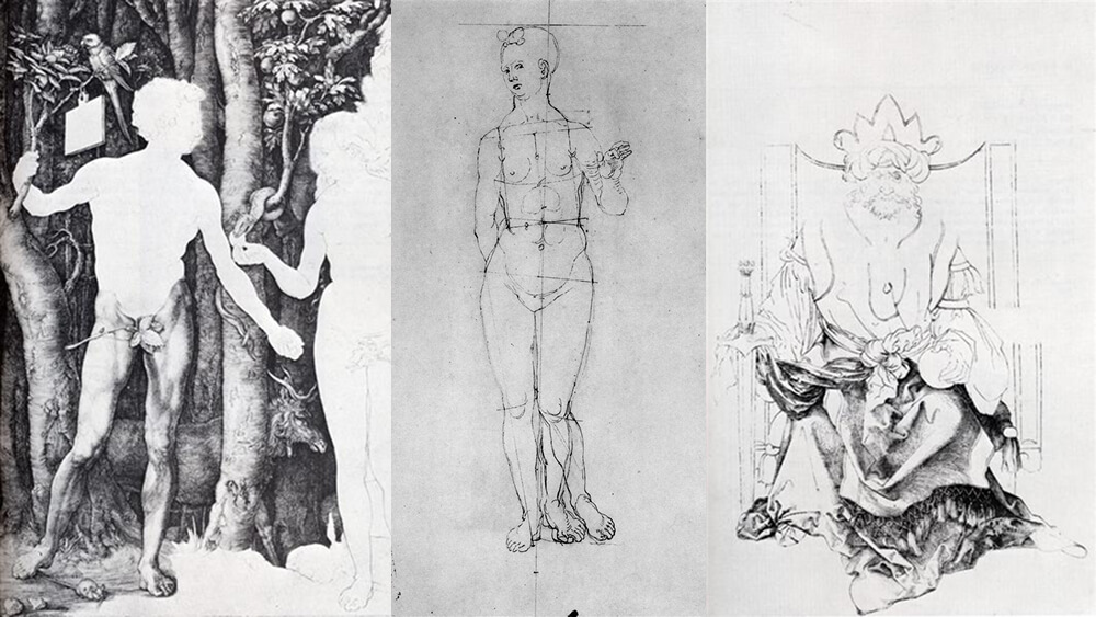 durer adam and eve study